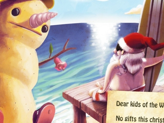 Санта Клаус в отпуске