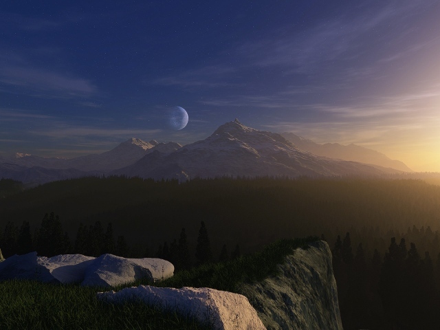 Огромная луна