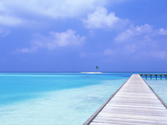 Голубая вода Мальдивы