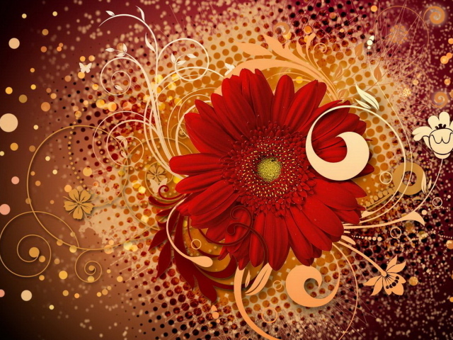 Яркие цветы