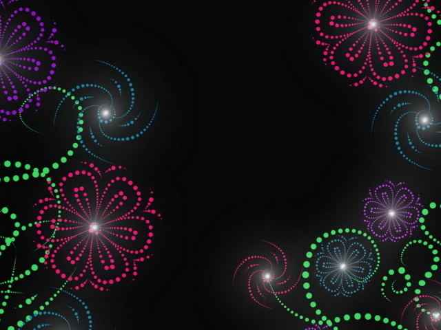 Цветы из света