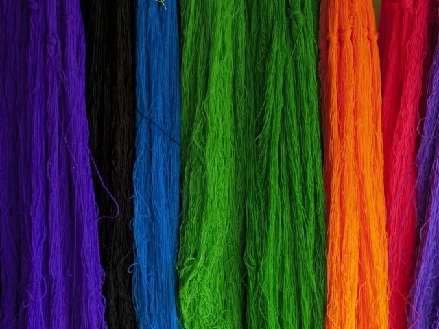 Разноцветная пряжа