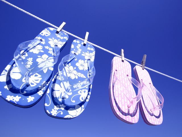 Тапочки на веревке