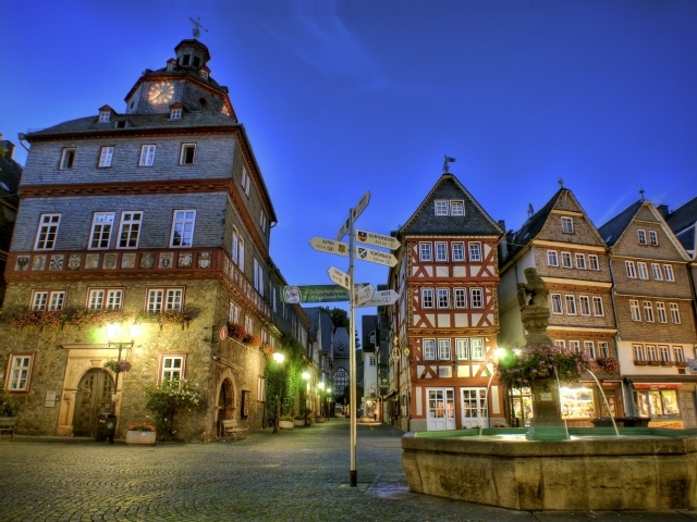 Херборн, магазины, плошадь Германии