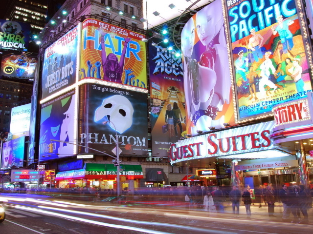 Tаймс Cквер. Hью-йорк