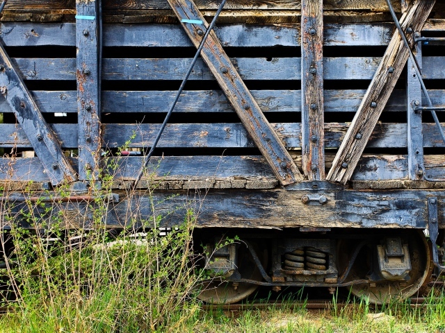 Вагон товарного поезда