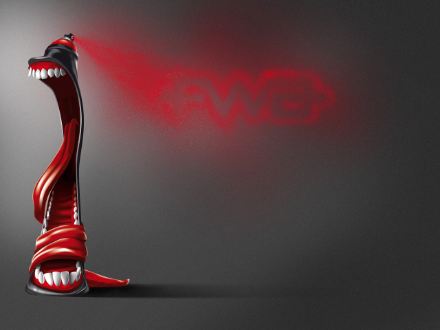 Зубастая краска  Аэрозоль