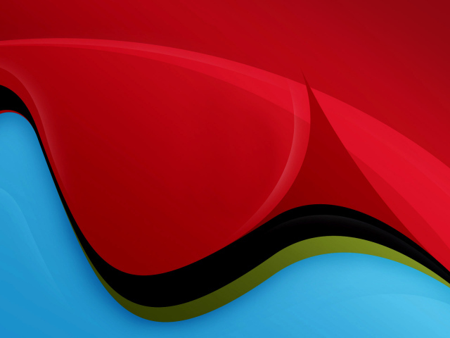 Красно синие волны