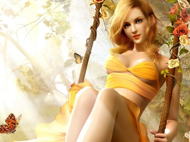 Фея на качелях