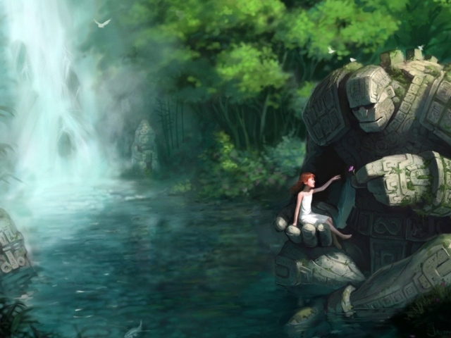 Девушка и титан