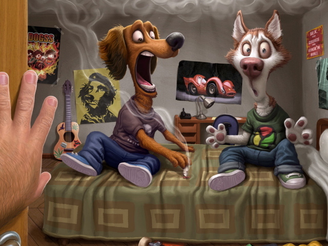 Обкуренные собаки