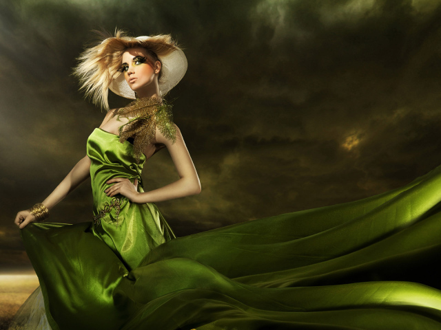 Девушка модница модель