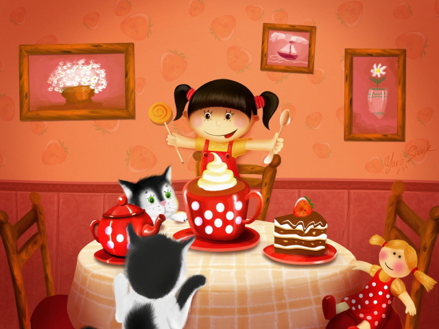 За праздничным столом