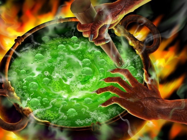 Бурлящий котел на Хэллоуин