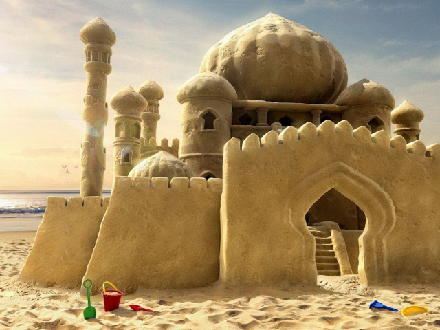 Дворец из песка