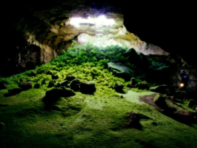 Пещера в Tulelake Калифорния
