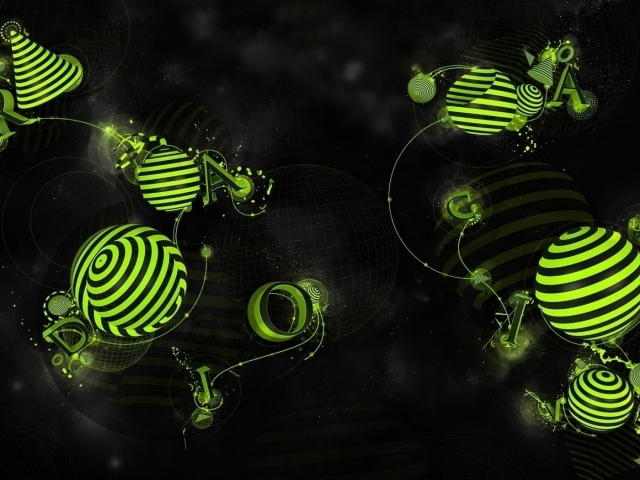 Зеленый рисунок