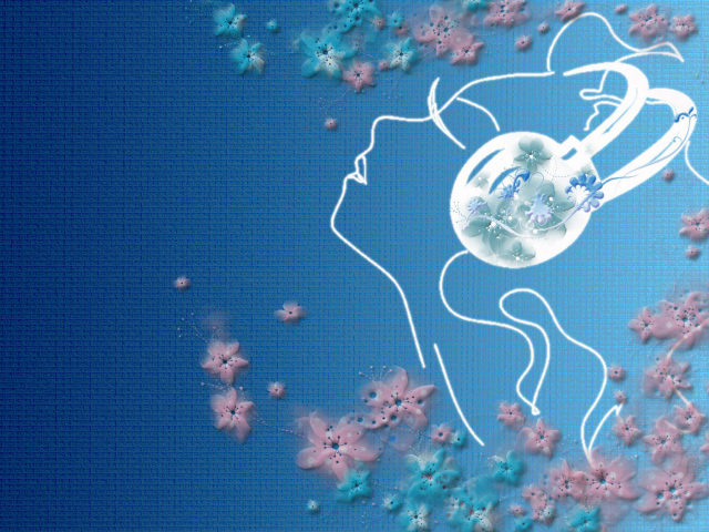 Образ девушки в цветах