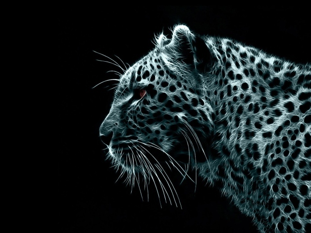 Леопард, взгляд вперед