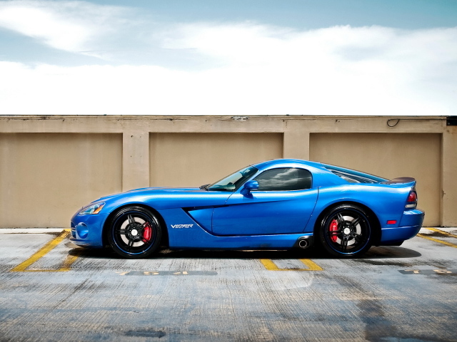 blue Dodge Viper