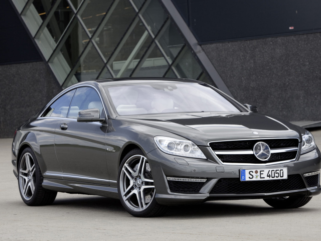Mercedes Benz CL63 AMG, серый