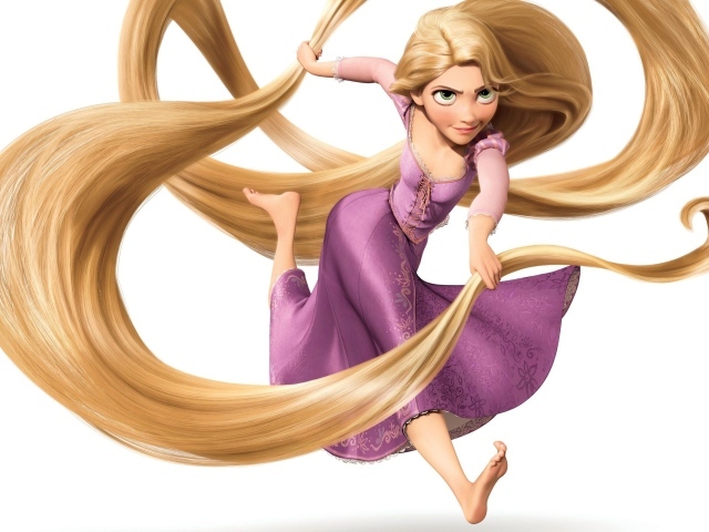 «Рапунцель: Запутанная история», длинные волосы