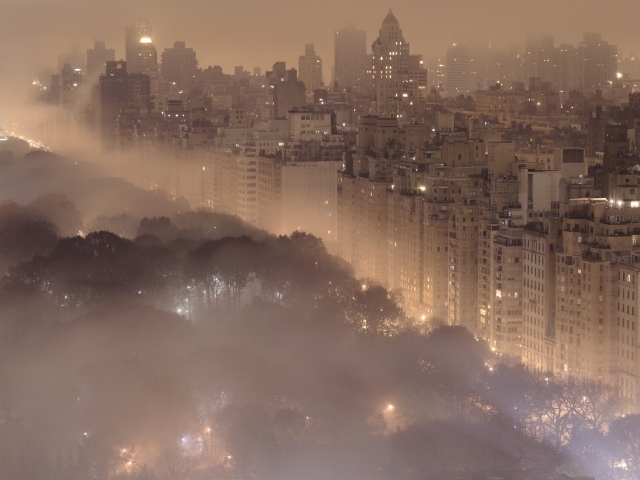 Город в тумане