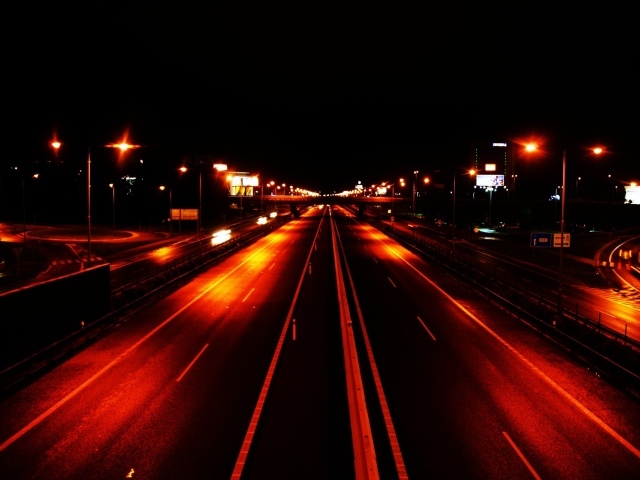 Шоссе ночью