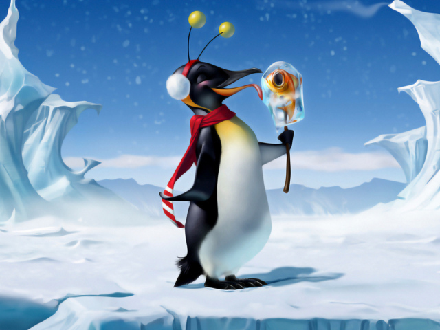 Довольный пингвин