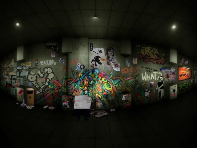 Граффити на рабочем столе