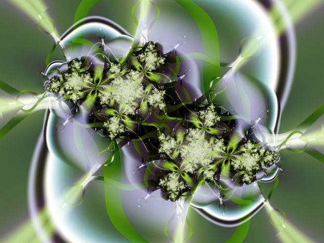 Зеленые цветы