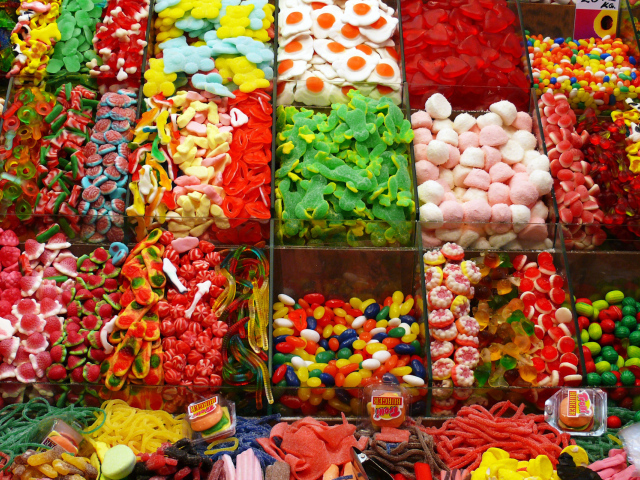 Мармелад, конфетки, жевательная резинка