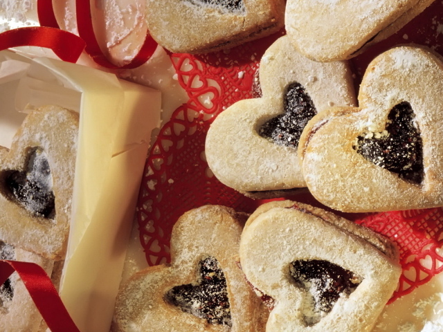 Печенья-сердечки