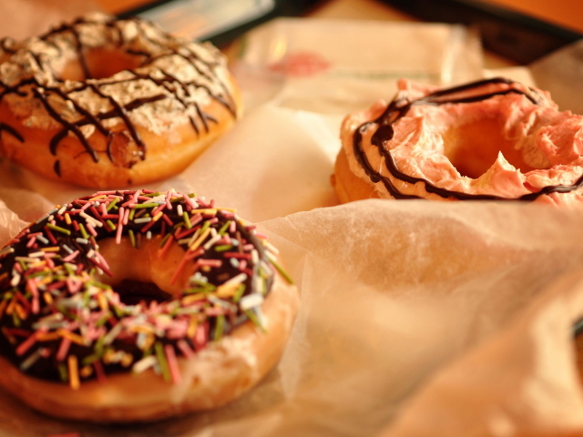 Разные пончики