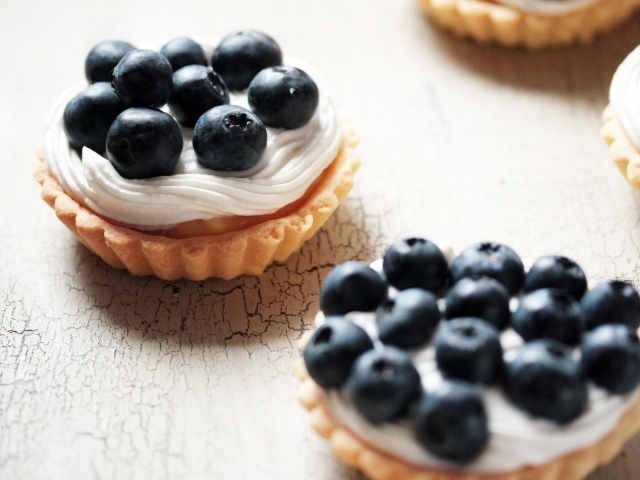 Пирожные с черникой