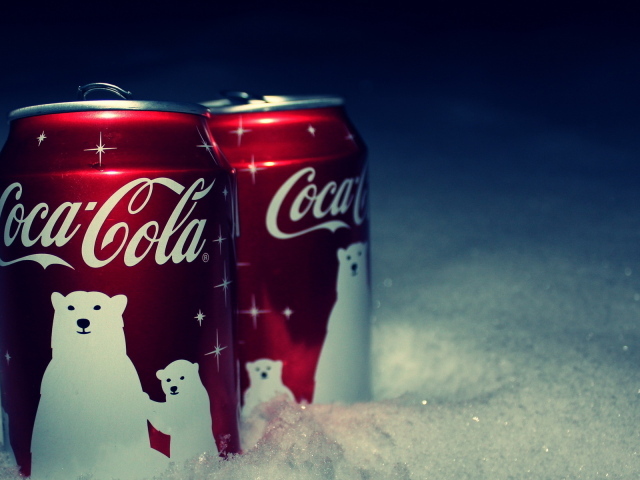 Кока-Кола на снегу