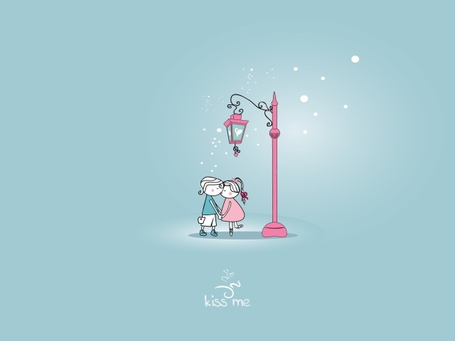 Поцелуй под фонарем