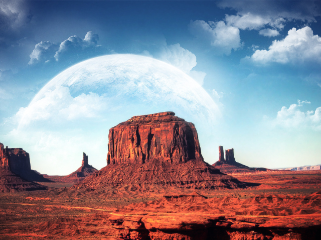 Горы в пустыне