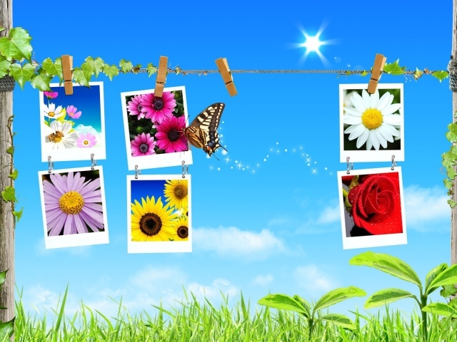 Весенний коллаж