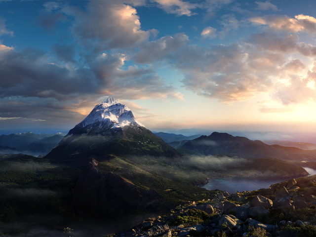 Утро в горах