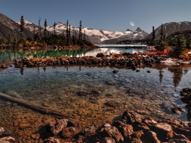 Река среди гор