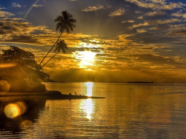 Бунгало на закате