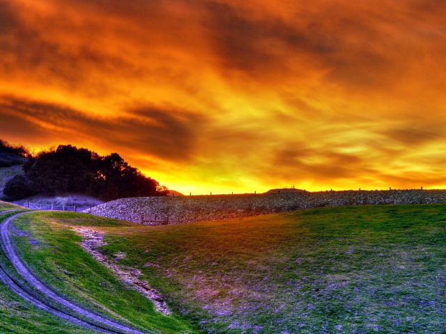 Багровое небо