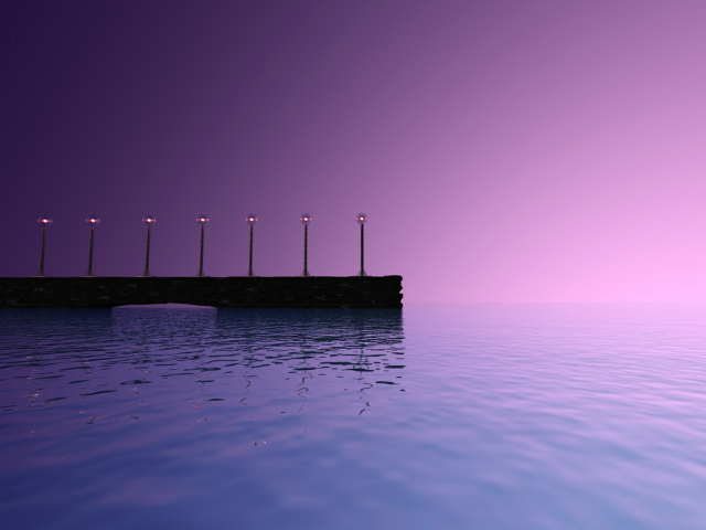 Фонари на пирсе