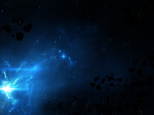 Астероиды в космосе