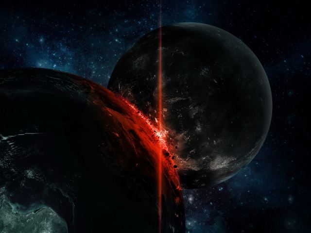 Столкновение планет гигантов