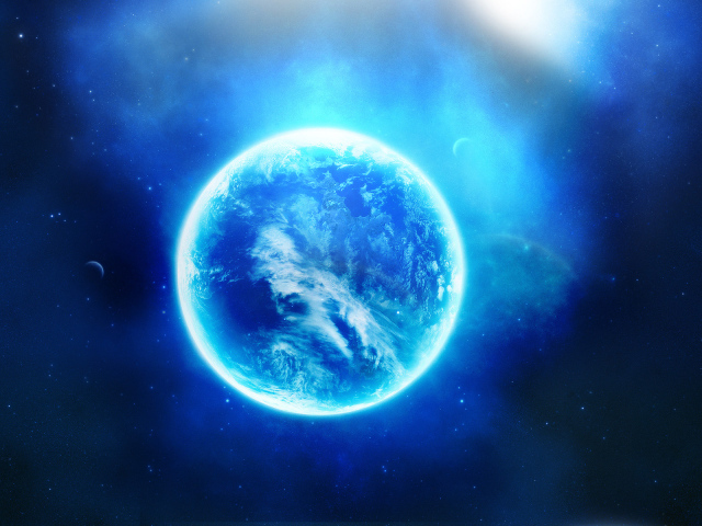 Светящаяся планета