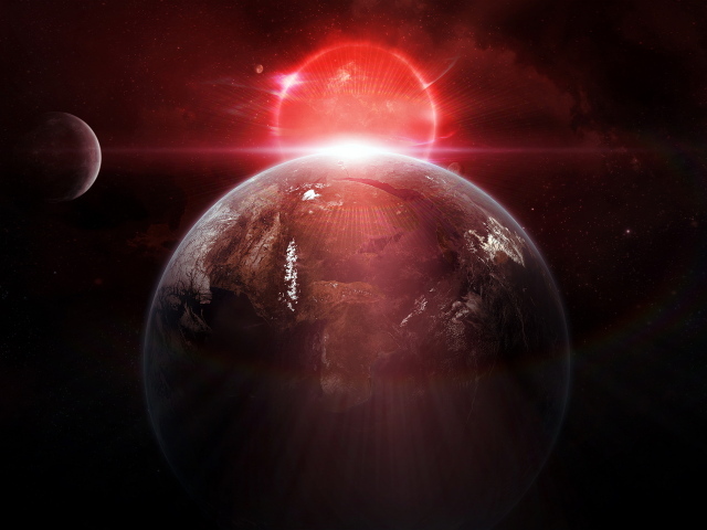 Освещенная планета