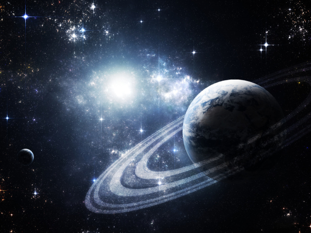 Планета в сиянии звезд