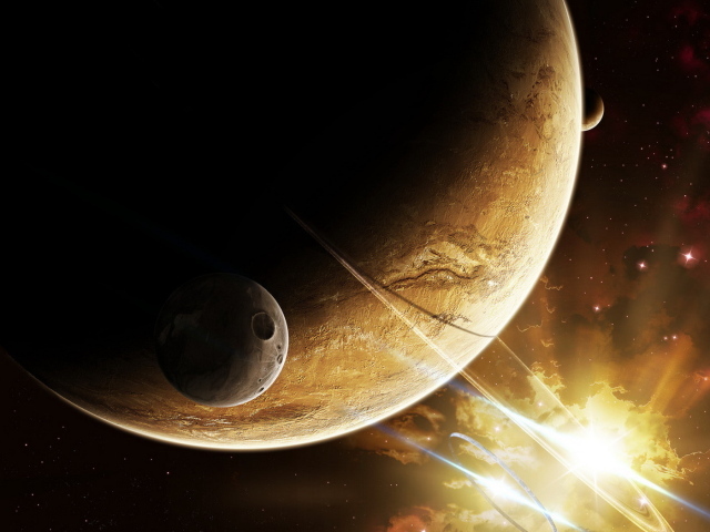 Планета и спутник